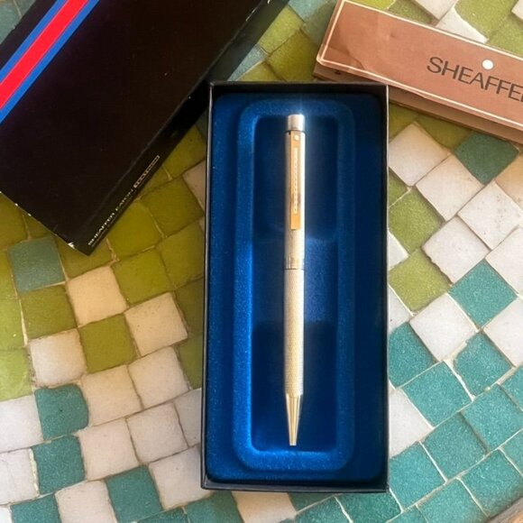 Sheaffer Sterling Silver Targa 1026X Retracting Ballpoint Pen NWB Gift Idea - Picture 1 of 5